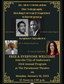 Dr. MLK Celebration: The Telegraph: Moving Forward Together With Urgency